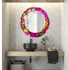 Stained Tempered Glass Wall Mirror