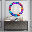 Stained Tempered Glass Wall Mirror