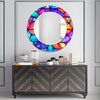 Stained Tempered Glass Wall Mirror