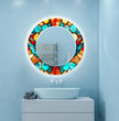 Stained Tempered Glass Wall Mirror