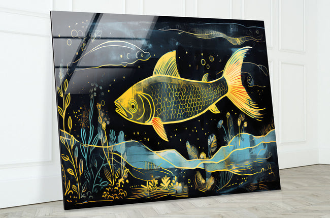 Aquarium Tempered Glass Wall Art