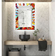 Stained Tempered Glass Wall Mirror