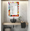 Stained Tempered Glass Wall Mirror