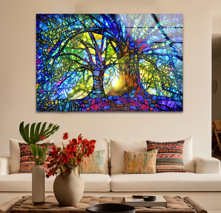 Blue Life of Tree Cool Art Prints & Glass Photo