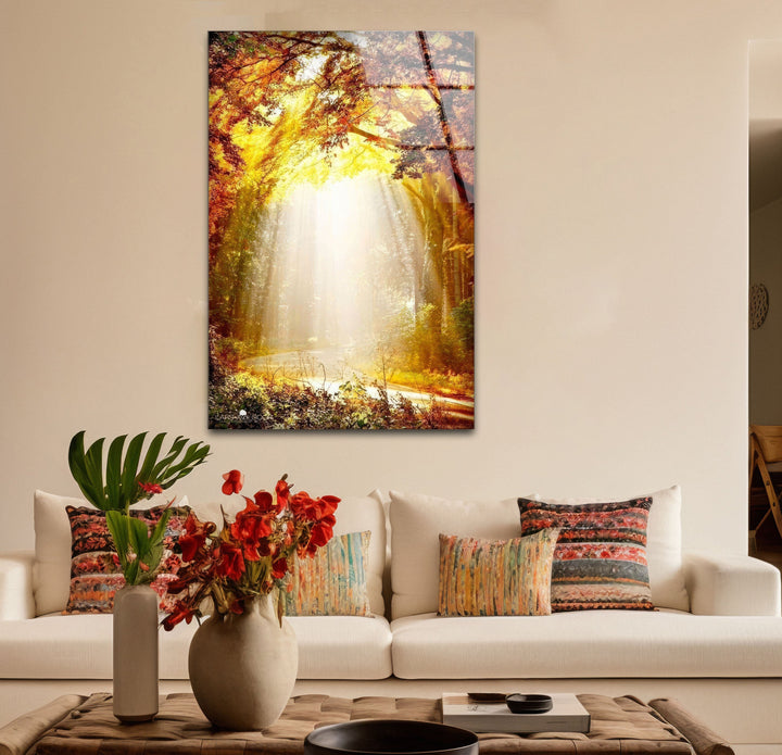 Vibrant Abstract Glass Wall Art Decor
