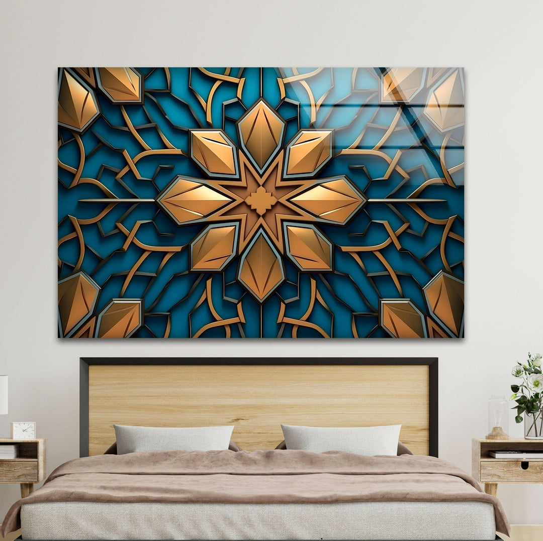 Mandala Design Glass Wall Art Glass Printing Wall Art, Print photos on glass