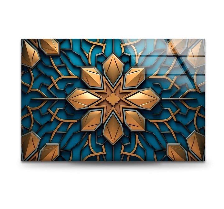 Mandala Design Glass Wall Art glass image printing, glass prints from photos