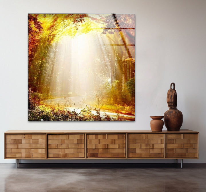 Large Glass Artwork for Living Rooms