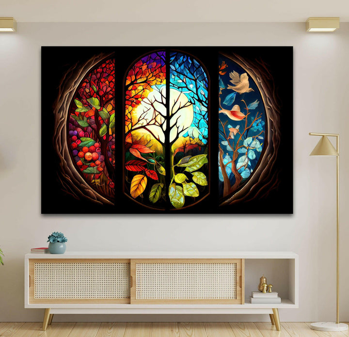 Luminous Stained Glass Wall Art glass image printing, glass prints from photos