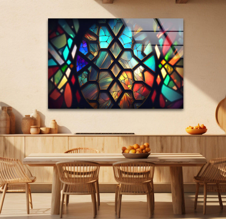 Stained Brightly Colored Glass Wall Art custom glass photo prints, large glass prints