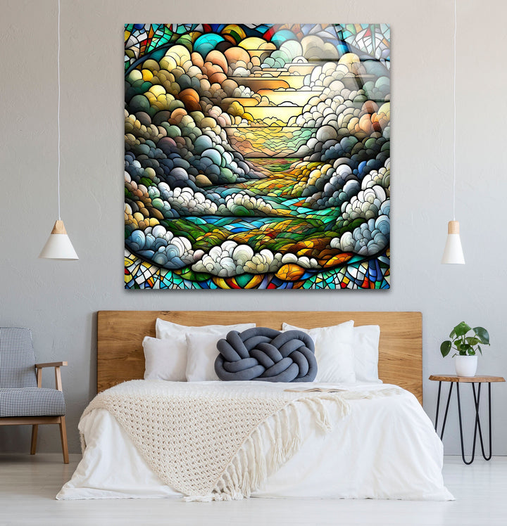 Illustration In Stained Glass Wall Art custom glass pictures, glass art prints