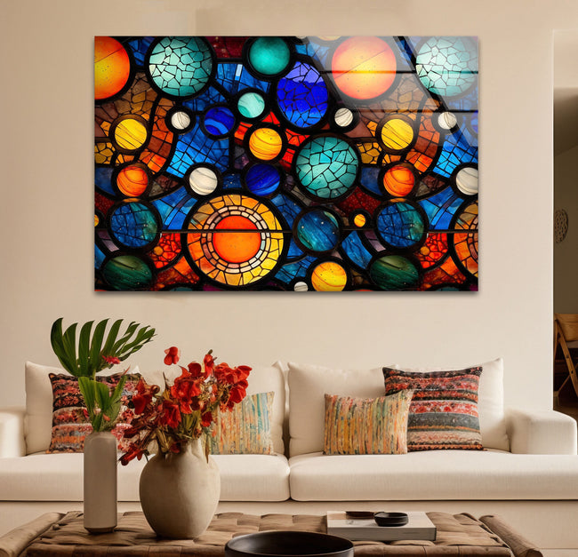 Abstract  Tempered Glass Wall Art