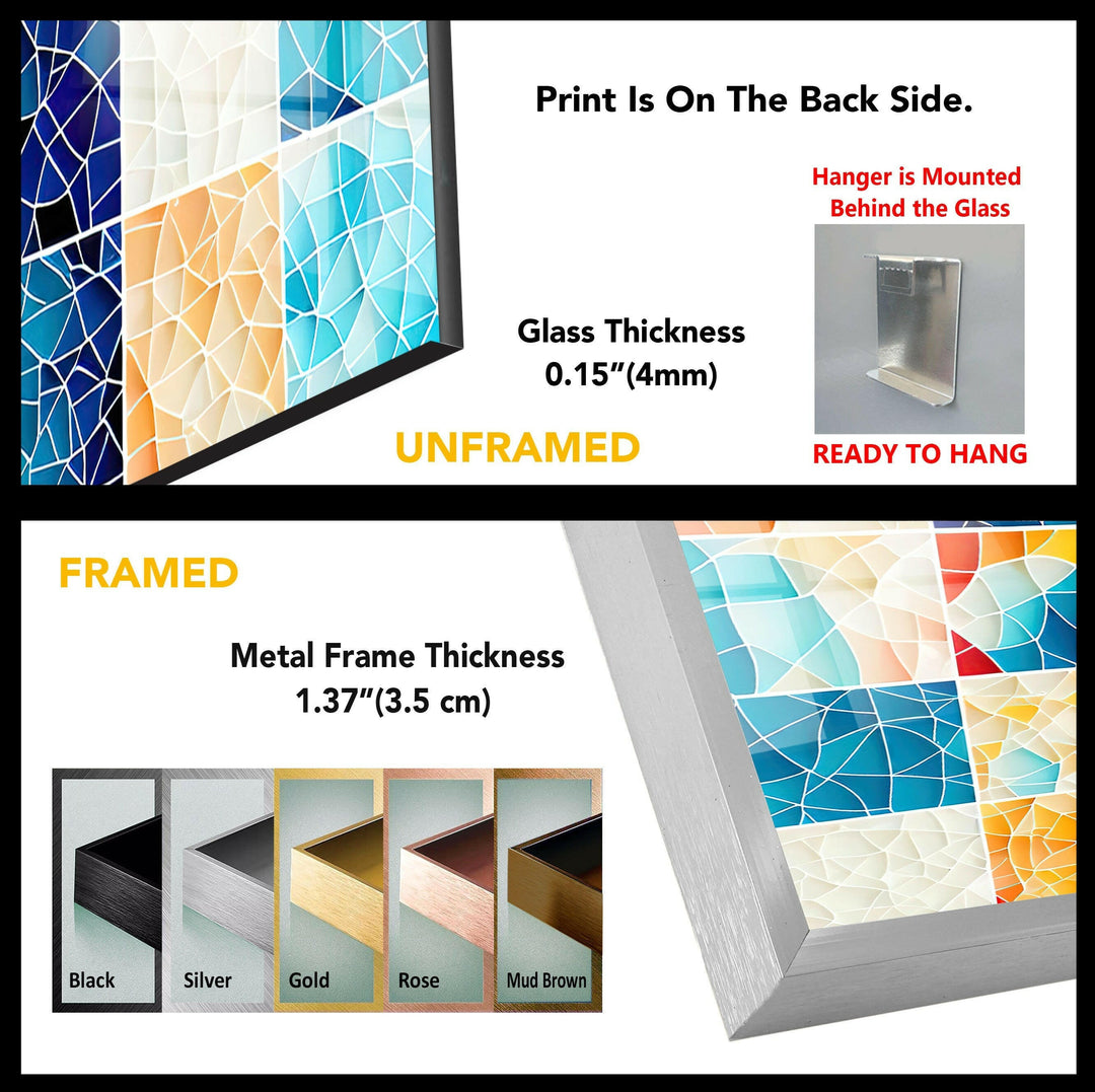 a close up of a metal frame with different colors