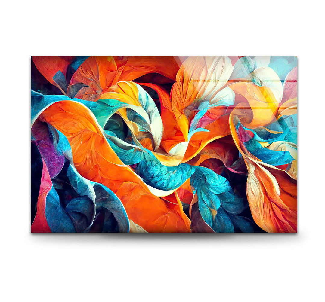 Vivid Orange Flower Glass Wall Art glass image printing, glass prints from photos