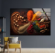 a painting of spices on a wall in a room