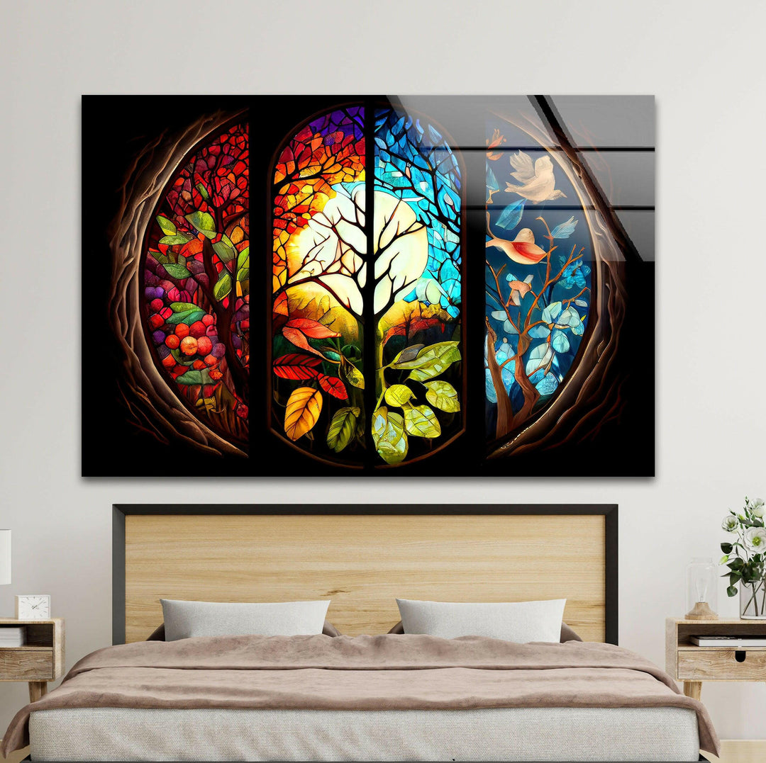 Luminous Stained Glass Wall Art custom glass photo prints, large glass prints