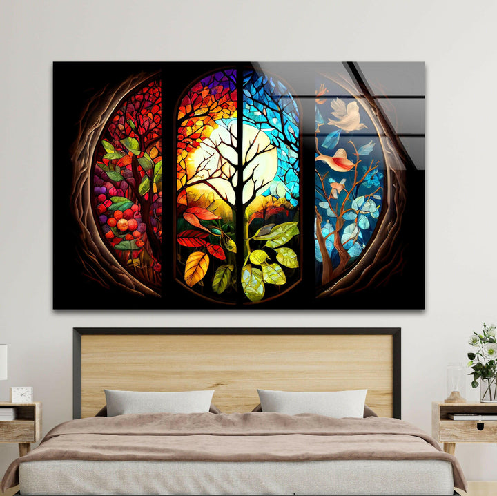 Luminous Stained Glass Wall Art custom glass photo prints, large glass prints