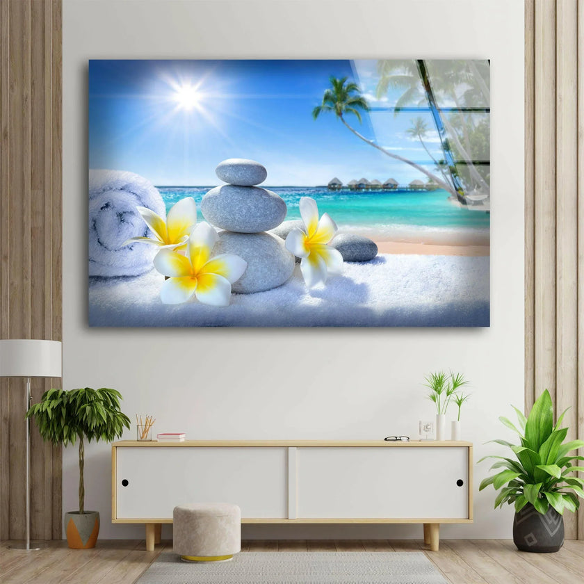 MyPhotoStation: Zen Stones Relaxing Spa Cool Wall Art & Glass Printing