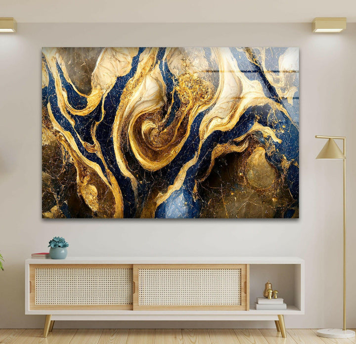 Gold Marble Abstract Glass Wall Art - Elevate your home decor with stunning Glass Wall Art. Our tempered glass wall art features vibrant colors, modern designs, and custom options. Perfect for living rooms, kitchens, and more. Discover the beauty of glass paintings and wall pictures today. Free shipping and secure packaging included.
