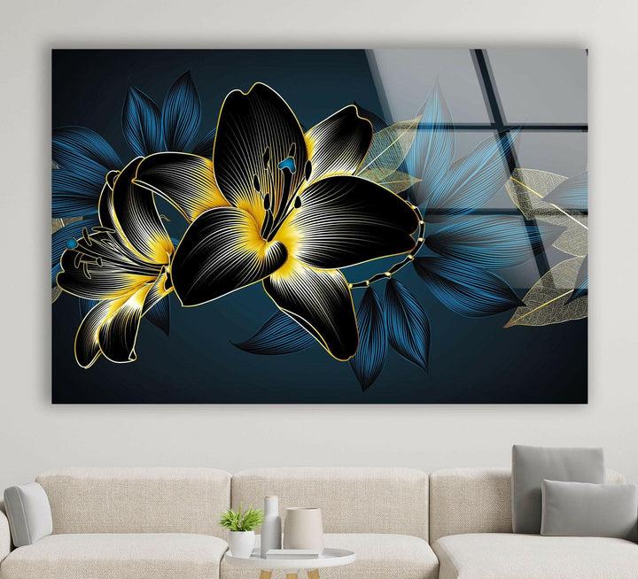 Dark Abstract Flower Glass Wall Art Transform your space with elegant Tempered Glass Wall Art. From custom glass pictures to abstract glass art, find the perfect piece for your living room. Our glass photo prints and picture on glass options ensure vivid, lasting beauty. Shop now for vibrant wall decor and fast, free delivery.