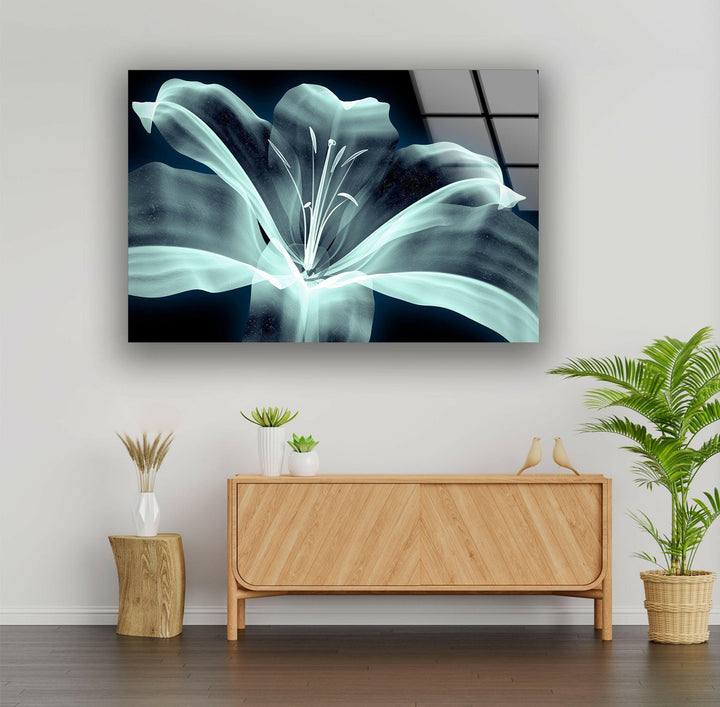 Xray Image Of a Flower Glass Wall Art, stained glass wall art, stained glass wall decor