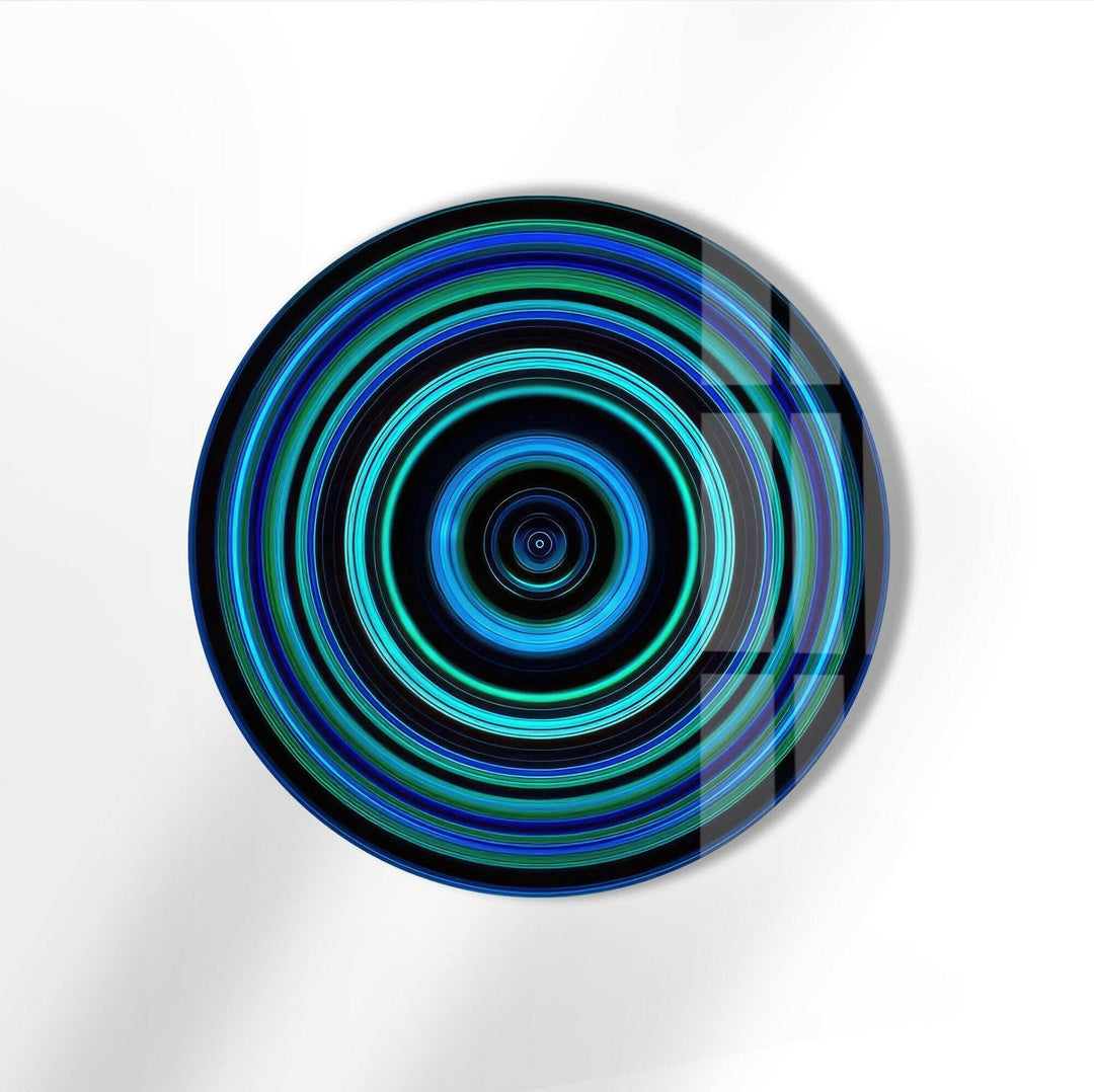 Abstract Round Tempered Glass Wall Art - MyPhotoStation