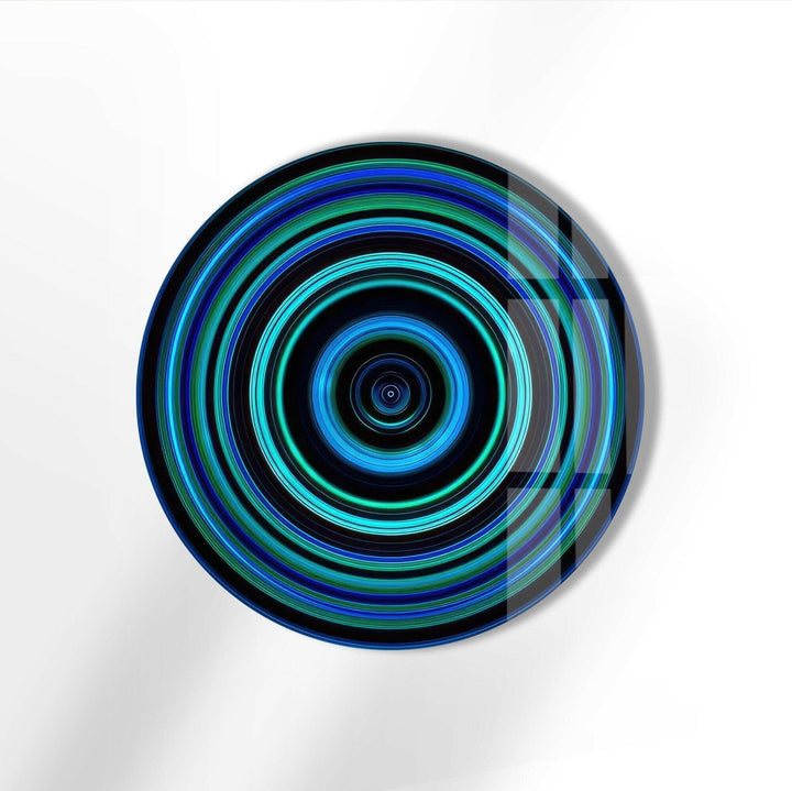 Abstract Round Tempered Glass Wall Art - MyPhotoStation